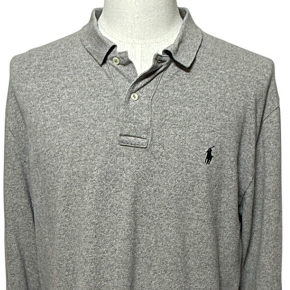 Polo Ralph Lauren Other - Polo Ralph Lauren Shirt Mens XL Gray Long Sleeve Polo Classic Pony Logo